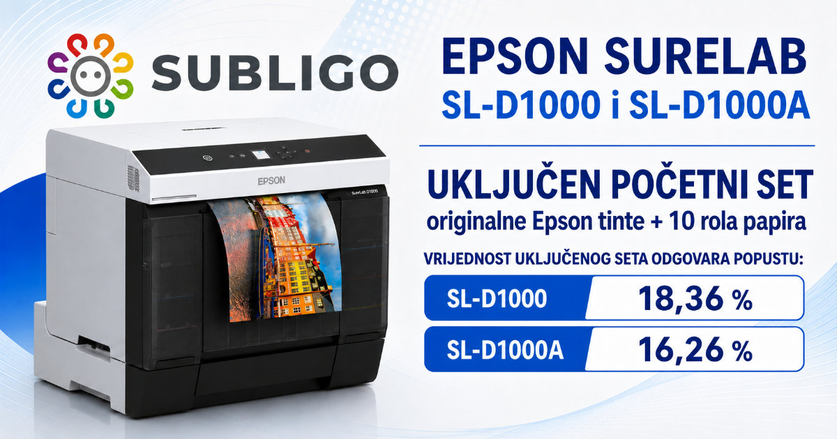 Epson SureLab SL-D1000 i SL-D1000A – kompletno rješenje za profesionalnu proizvodnju fotografija